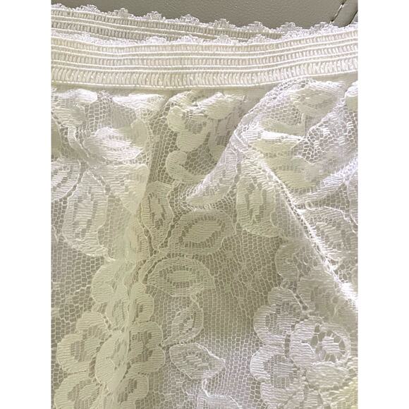 Vintage Charmode Ivory Lace Slip Skirt S/M - Picture 5 of 12